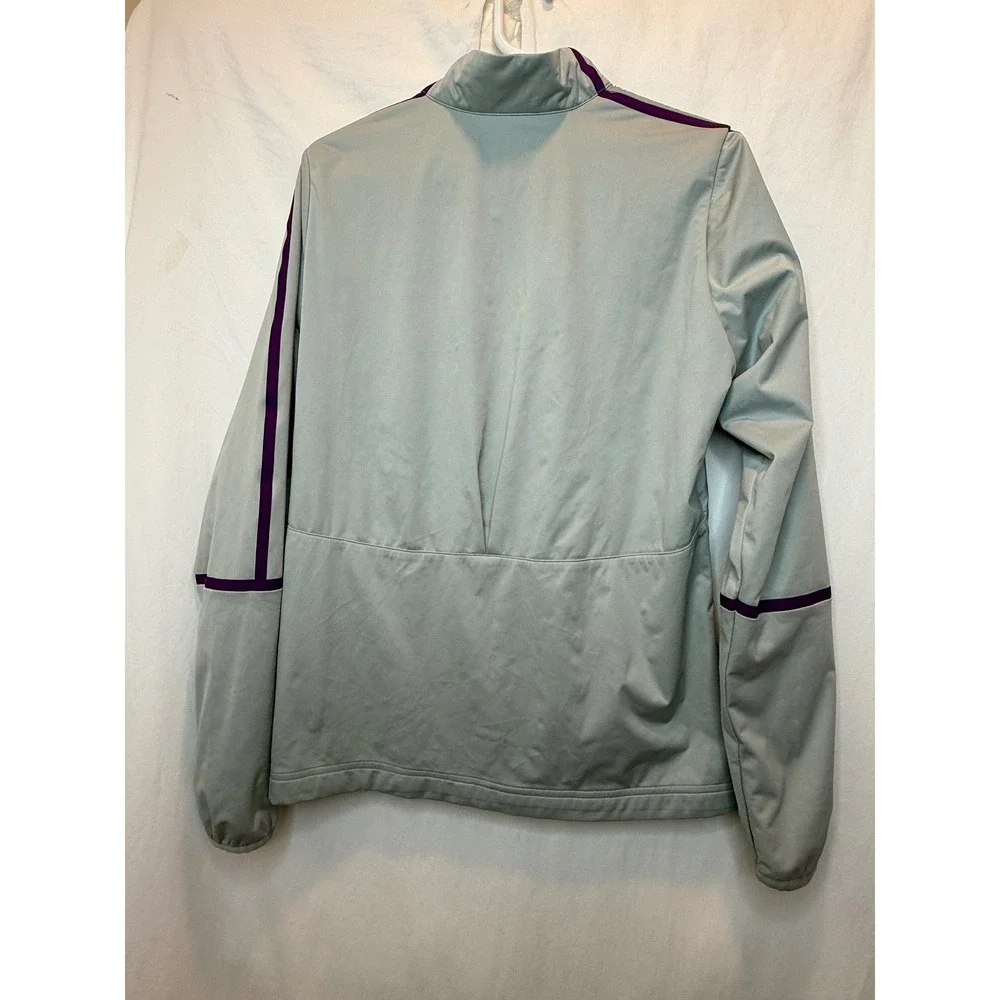 Nike Golf Women's Pullover Jacket Windbreaker‎ Purple Accents Size L BCC Logo